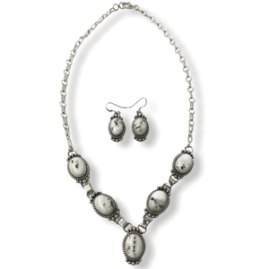 Navajo White Buffalo Necklace Set