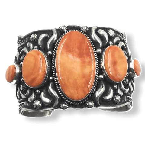 Image of sold Navajo Wide Spiny Oyster B.racelet - Native American