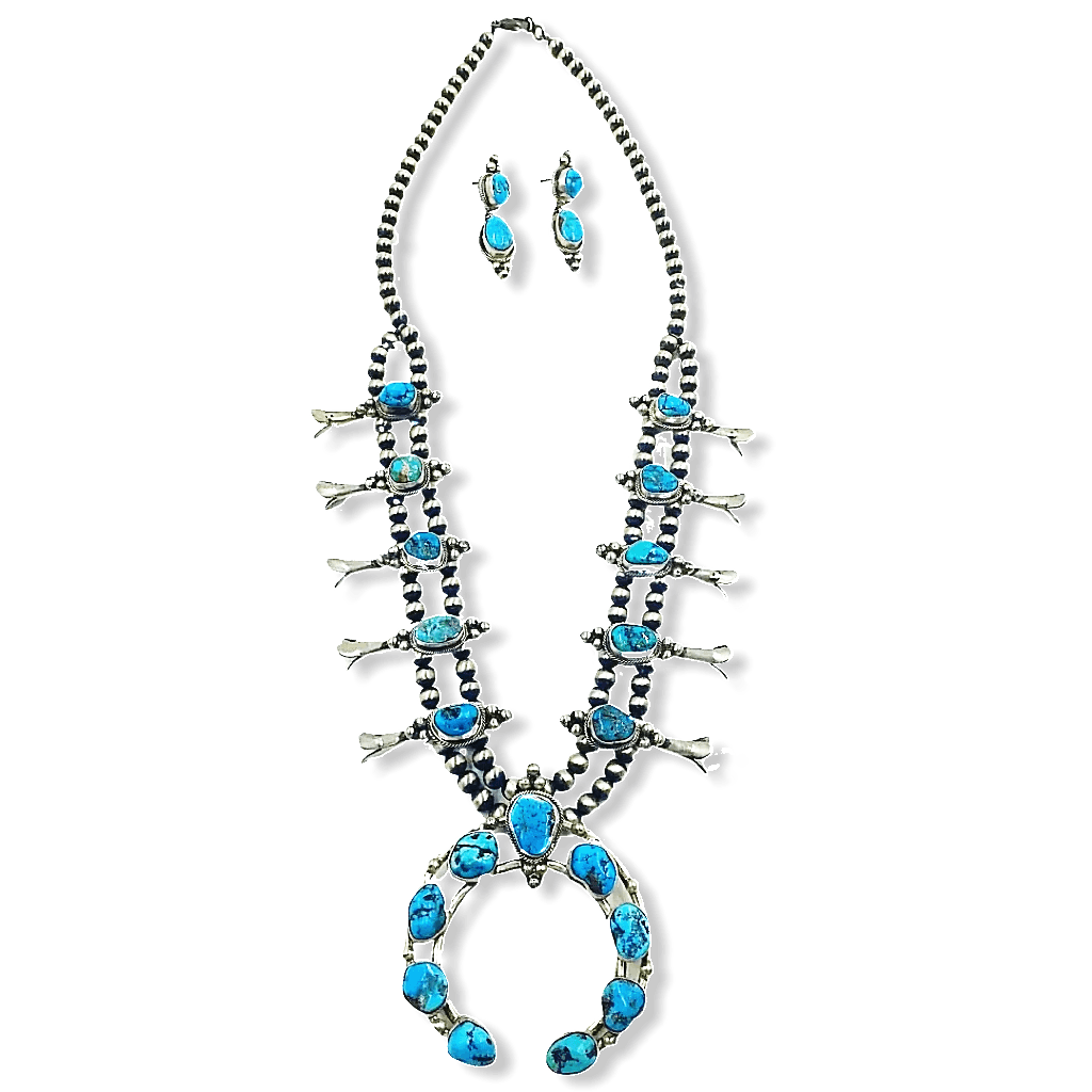 SOLD Paul Livingston Squas.h Blossom Navaj.o Native American