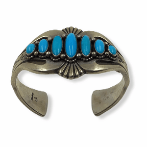 SOLD Pawn High Grade Sleeping Beauty Turquoise Br.acelet -Navajo