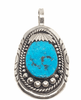 sold Zuni Sleeping Beauty Turquoise Nugget P.endant - Native American