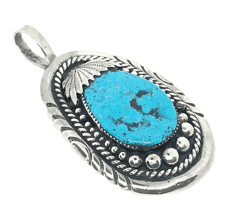 Image of sold Zuni Sleeping Beauty Turquoise Nugget P.endant - Native American