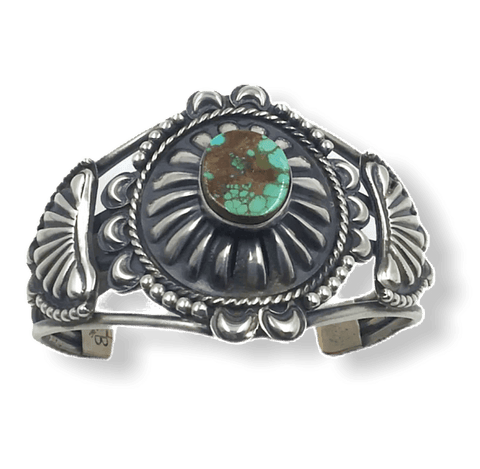 Image of sold Striking Navajo Stamped Royston Turquoise  - Native American