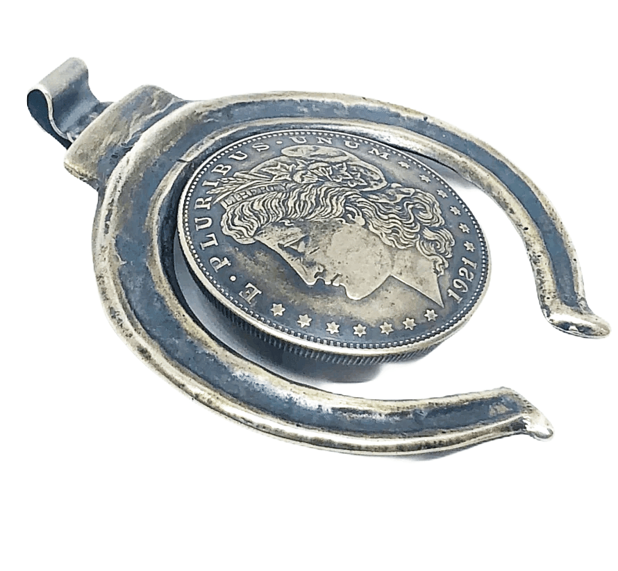 Vintage Pawn Navajo Silver Dollar Naja Pendant Sterling Silver - Native American