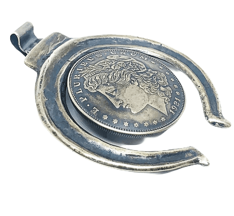 Image of Vintage Pawn Navajo Silver Dollar Naja Pendant Sterling Silver - Native American