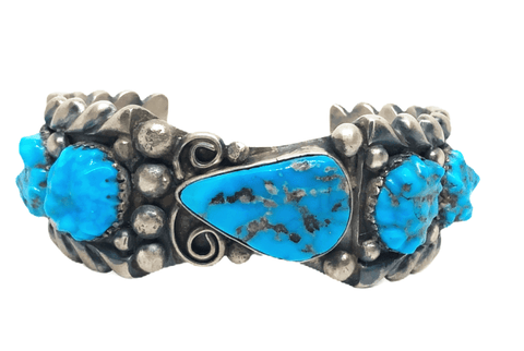 Image of Sold Zuni Sterling Silver Sleeping Beauty Turquoise - Native American