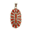 SOLD Coral PetitPoint Pend. Zuni