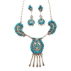 Zuni Sleeping Beauty Needlepoint Turquoise Necklace -Eva. L